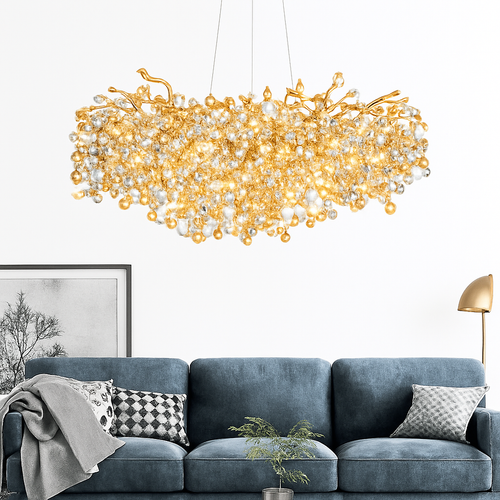 suspension moderne en cristal pour décoration intérieure élégante - vue 7 sur 6