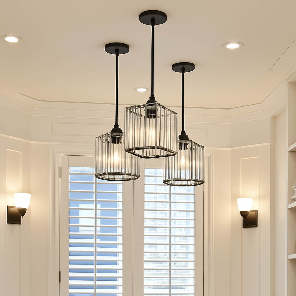 suspension moderne en cristal pour décoration intérieure élégante - vue 7 sur 10