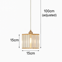 suspension moderne en cristal pour décoration intérieure élégante