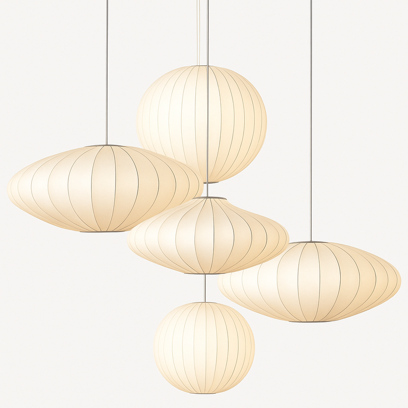 Suspension moderne en papier style japonais Silk