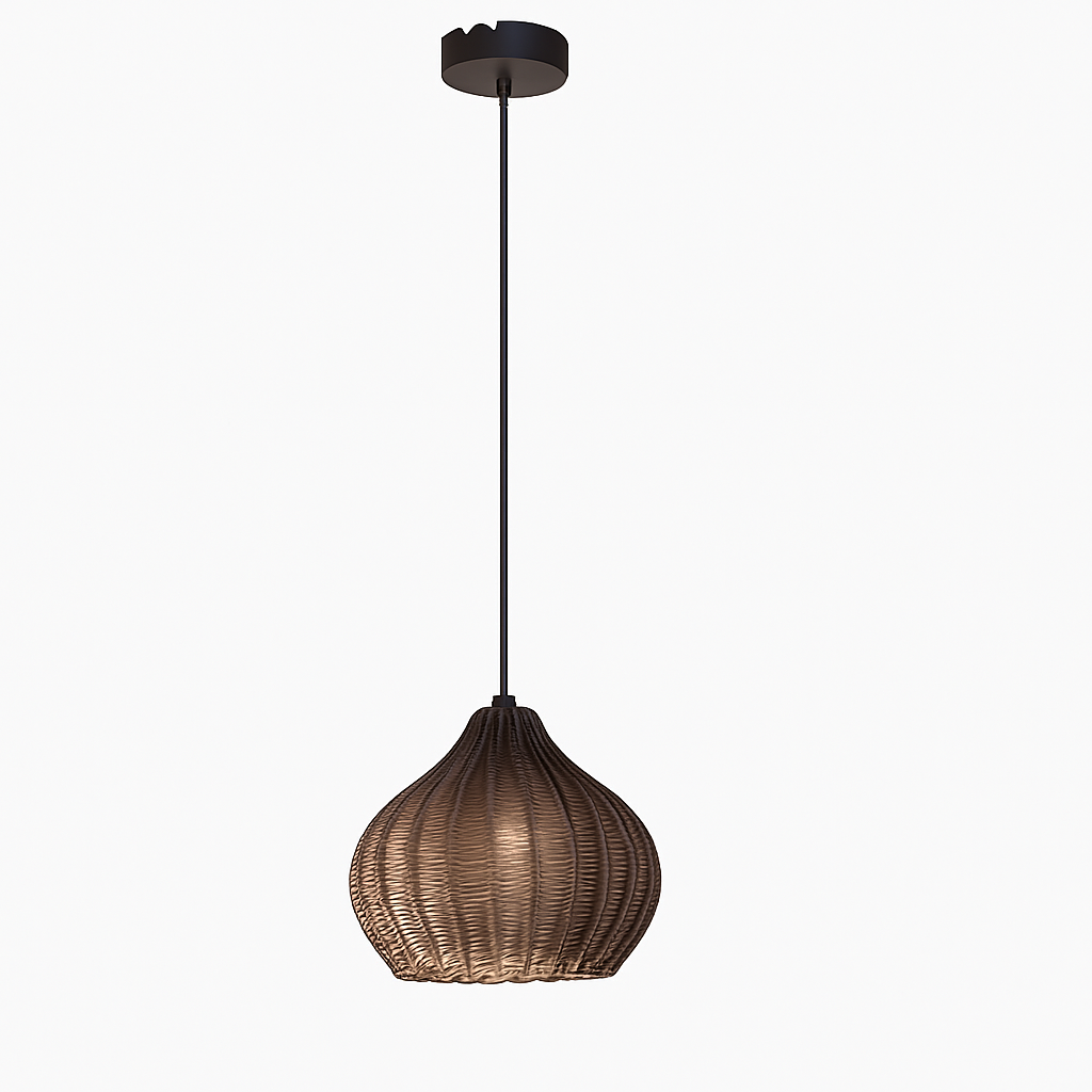 Suspension moderne en verre fumé (plusieurs formes) Guezra - vue 13 sur 16