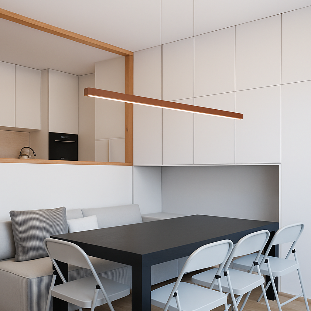 suspension moderne à led pour intérieur élégant et minimaliste - vue 5 sur 16