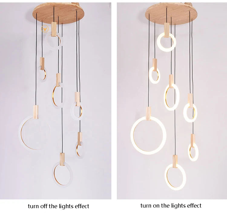suspension moderne minimaliste créative pour intérieur contemporain