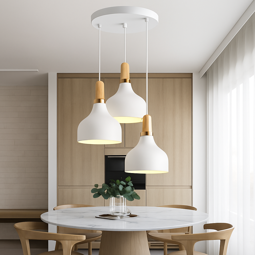 suspension moderne nordique en aluminium rétro pour intérieur design - vue 8 sur 16
