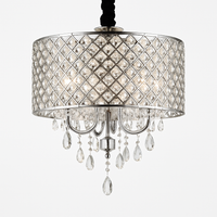 suspension rétro en cristal pour éclairage décoratif élégant