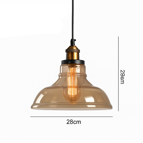 suspension vintage nordique en verre industriel pour bar - vue 29 sur 30