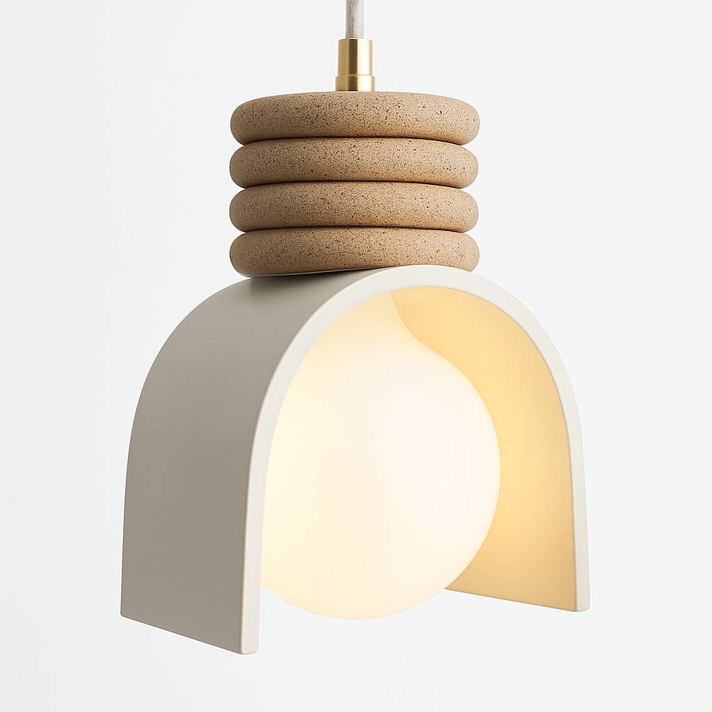 suspension wabi-sabi en verre pour bar et cuisine - vue 4 sur 7