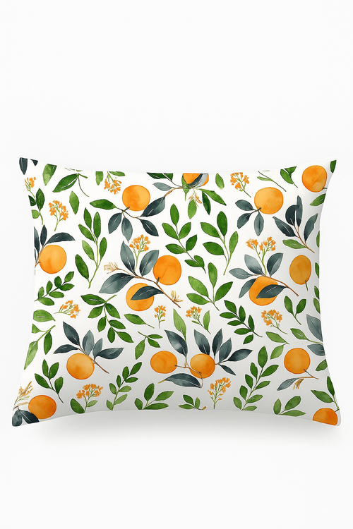 taie d'oreiller carrée à fleurs 45 cm x 45 cm