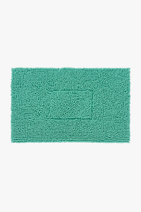 Tapis de bain chenille absorbant antiderapant style rayures