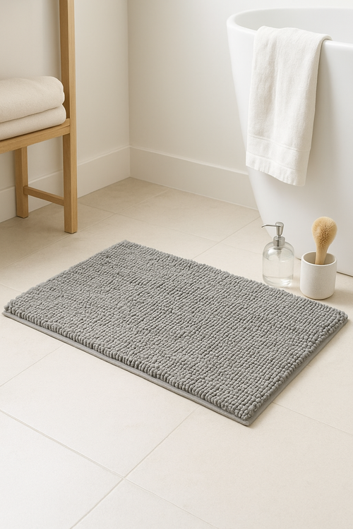 tapis de bain chenille antiderapant ultra absorbant epais