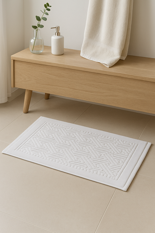tapis de bain coton épais motif cartoon moderne - vue 2 sur 2
