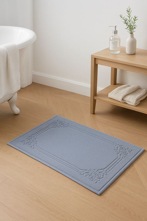 tapis de bain coton épais style spa cartoon - vue 2 sur 2