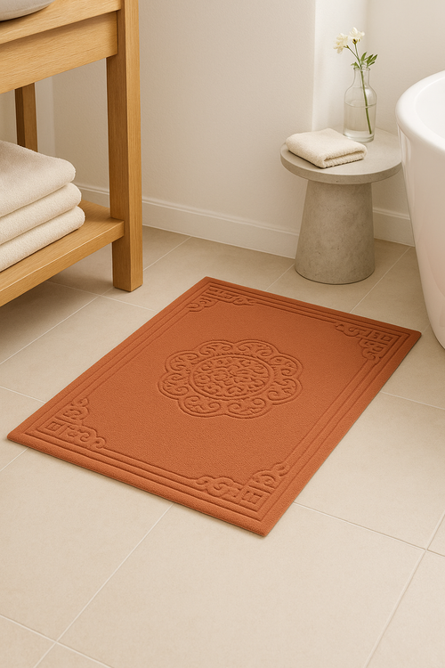 tapis de bain coton motif cartoon moderne absorbant - vue 2 sur 2