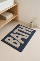 tapis de bain doux absorbant lettres cartoon antiderapant