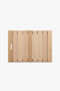 tapis de bain en bois antiderapant style pastoral