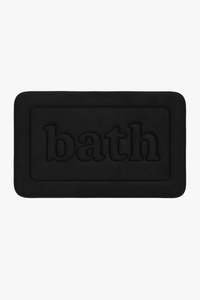 tapis de bain en velours gaufré floral antidérapant