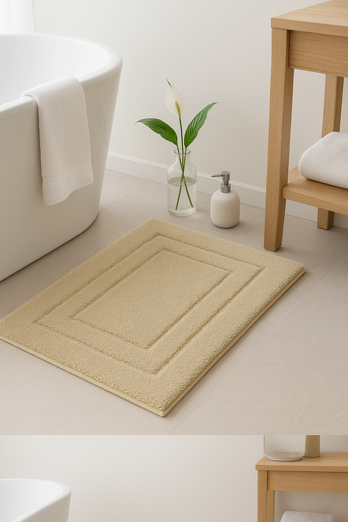 Tapis de bain microfibre antiderapant absorbant velours