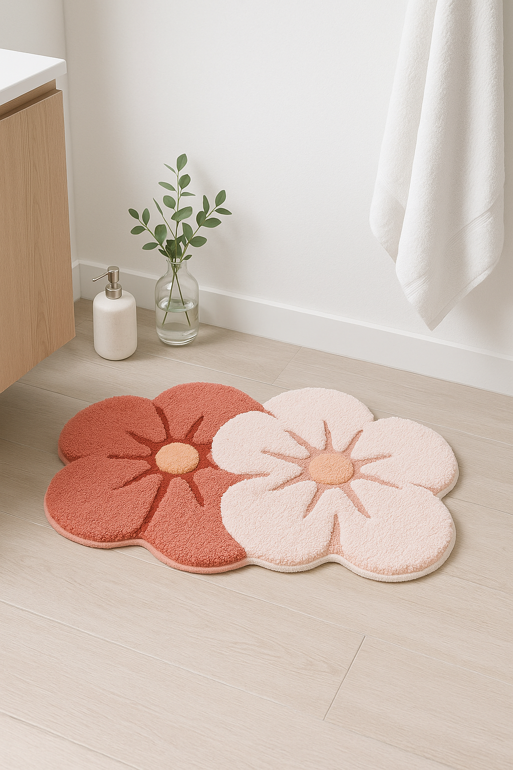 Tapis de bain microfibre antidérapant motif cartoon enfant - vue 3 sur 2