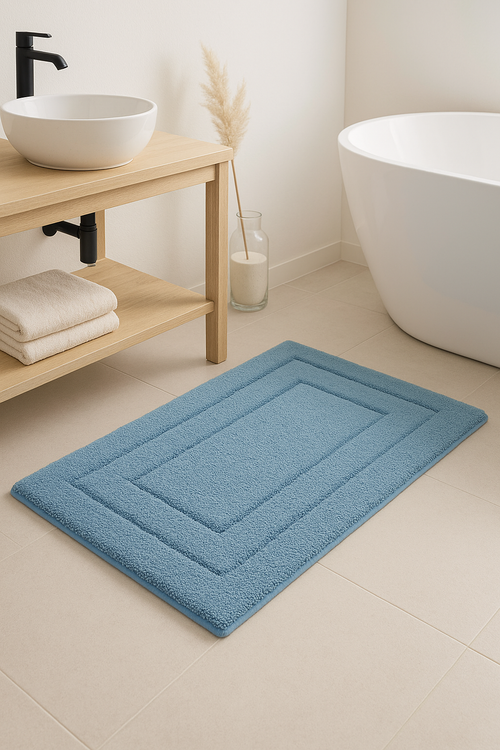 tapis de bain microfibre doux absorbant antiderapant long