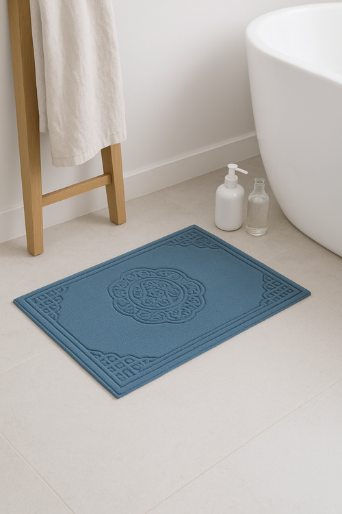 tapis de bain microfibre motif cartoon style americain