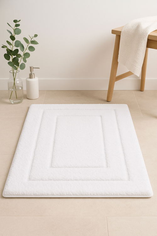 tapis de bain microfibre velours antidérapant absorbant