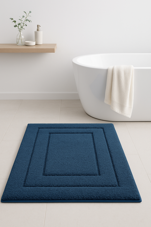 Tapis de bain microfibre velours antidérapant absorbant salle - vue 2 sur 2