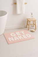 Tapis de bain motif lettres moderne doux absorbant