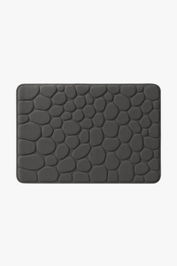 Tapis de bain mousse mémoire motif pavés antidérapant