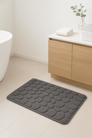 Tapis de bain mousse mémoire motif pavés antidérapant