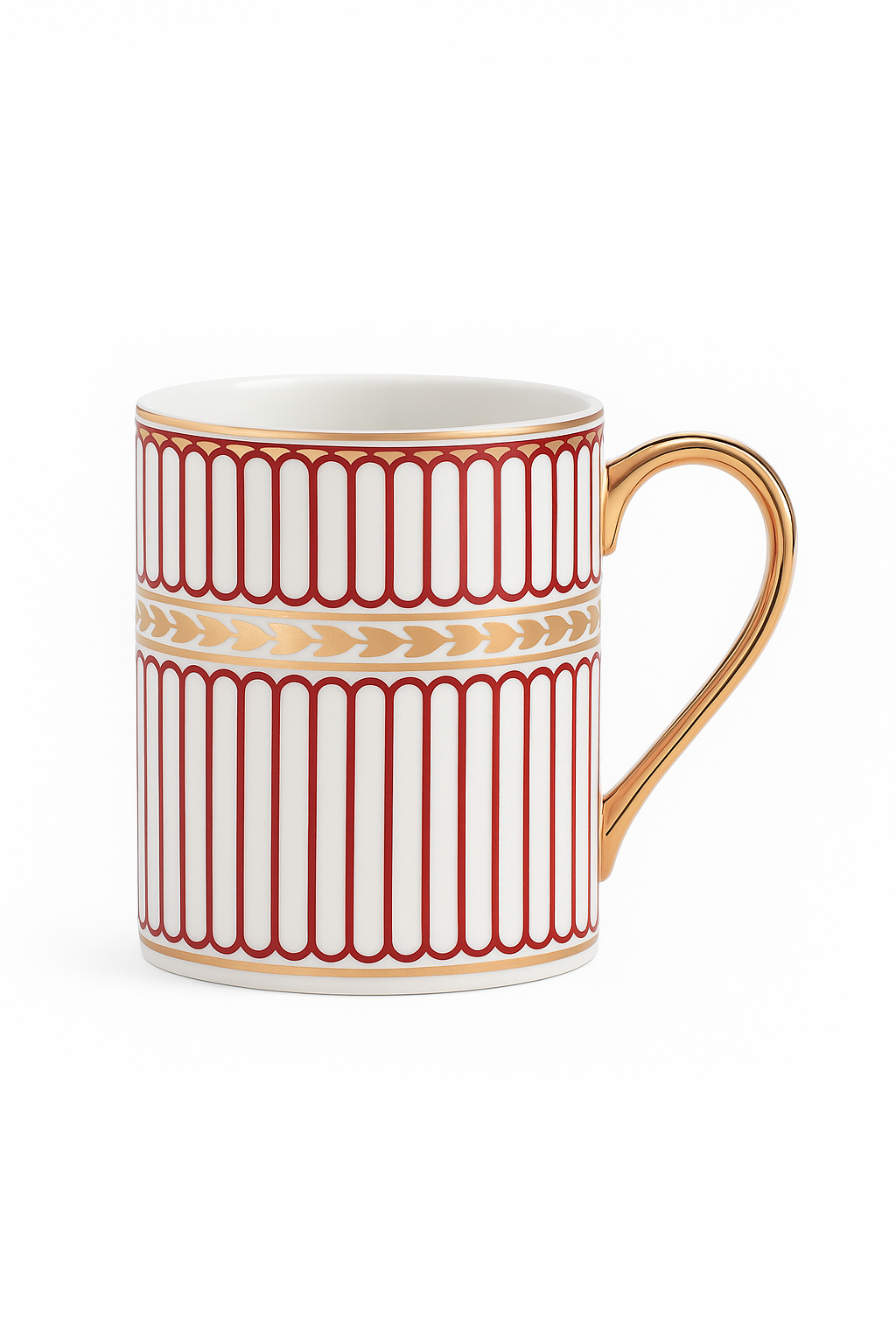 Tasse a cafe ceramique style luxueux marbre dore