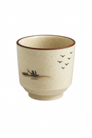 Tasse à saké yunomi céramique peinte main traditionnelle