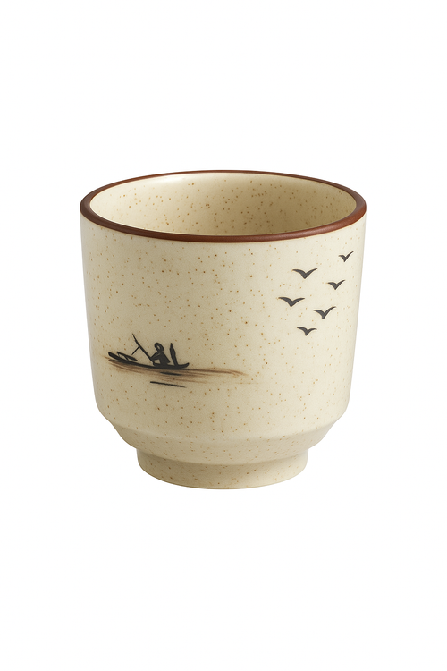 Tasse à saké yunomi céramique peinte main traditionnelle