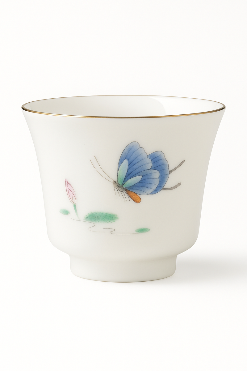 Tasse à thé chinoise en céramique peinte main