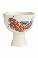 Tasse à thé chinoise motif arowana en céramique