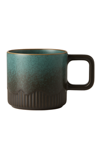 tasse cafe vintage ceramique anse bois 60 ml
