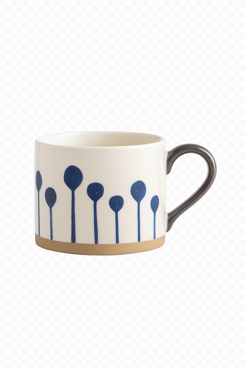 Tasse ceramique style japonais texture artisanale bureau maison