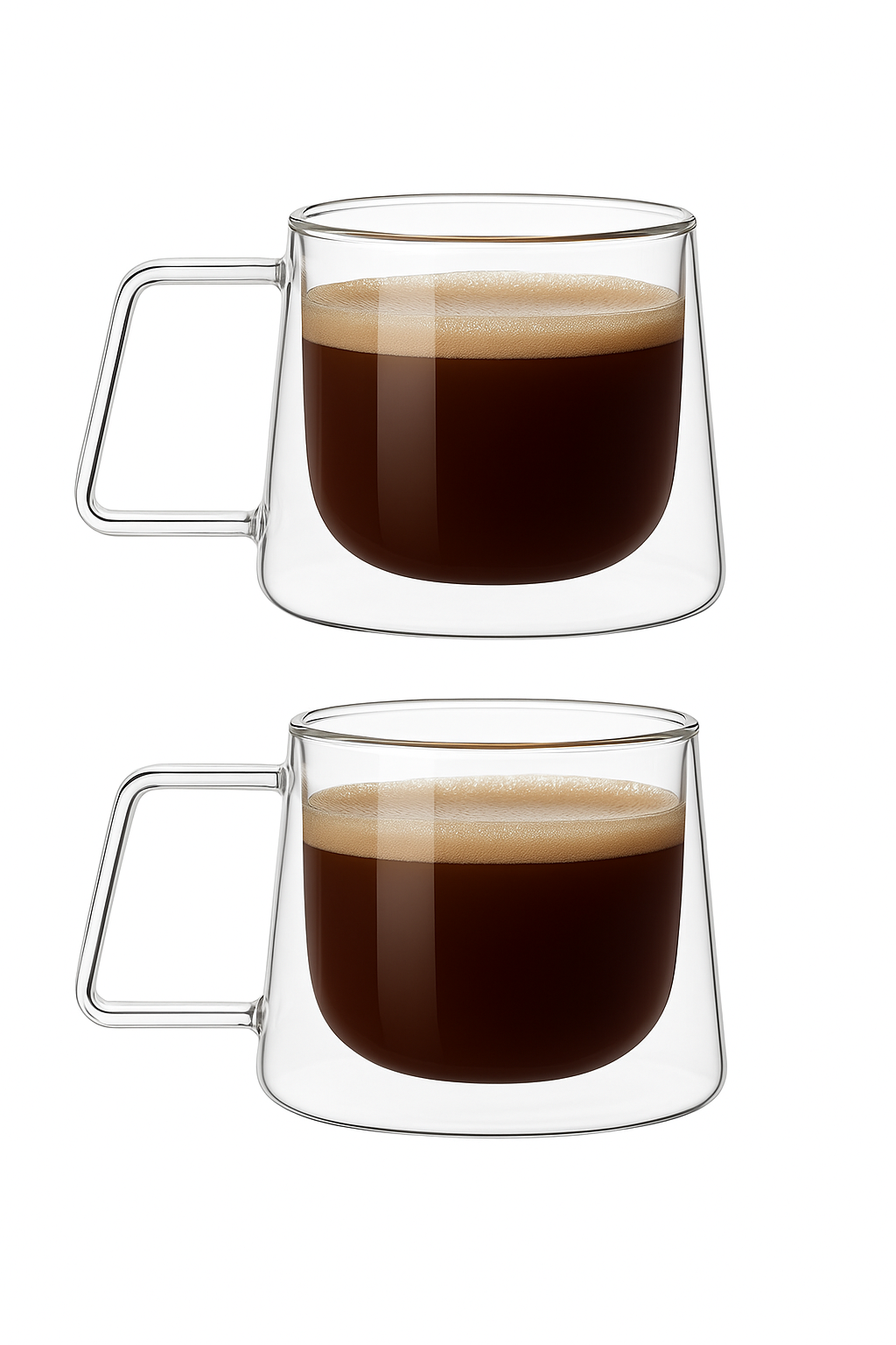 tasse expresso verre double paroi 200ml résistante chaleur - vue 2 sur 2