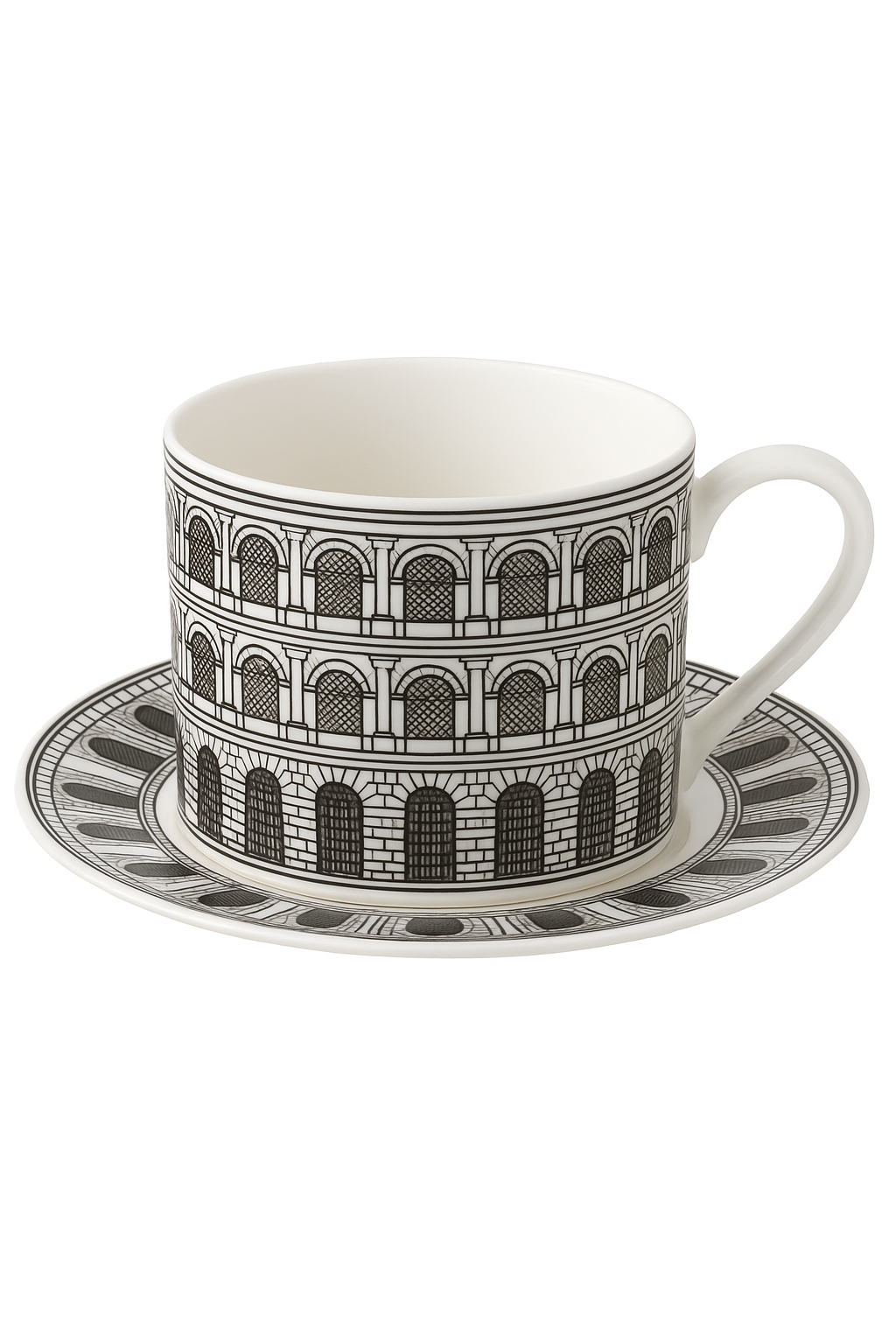 Tasse mug ceramique motif animal relief dorure decorative - vue 2 sur 2