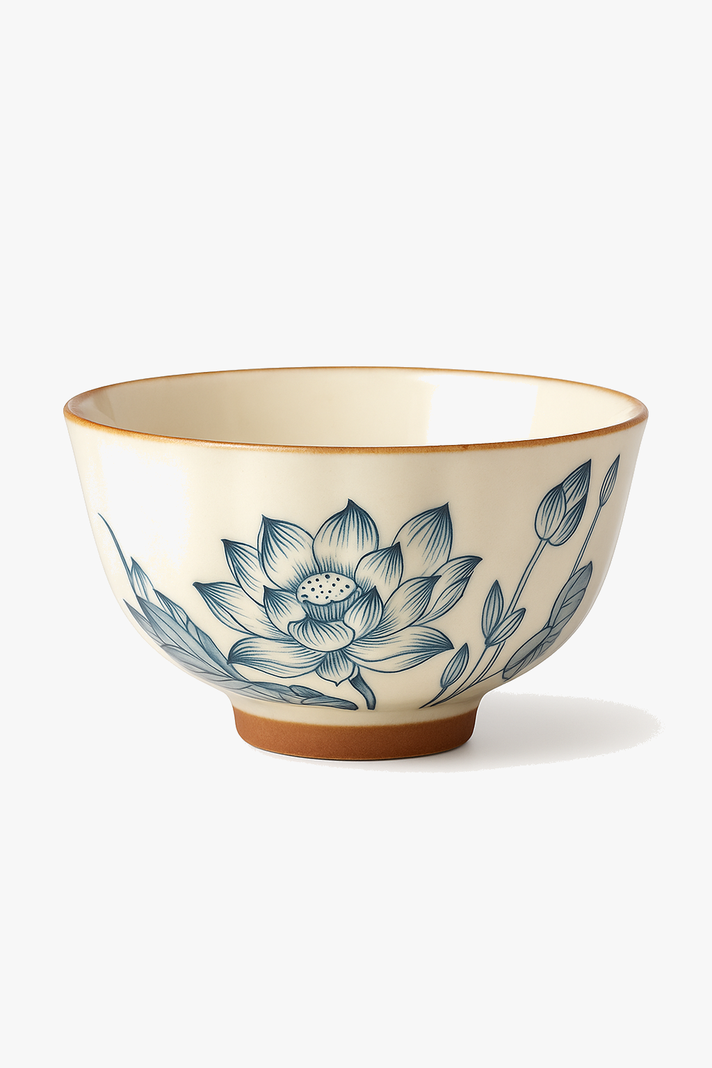 Tasse à thé lotus céramique artisanale style chinois