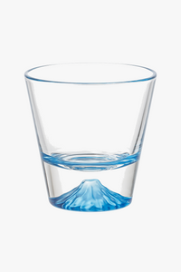 Tasse verre style japonais motif mont fuji