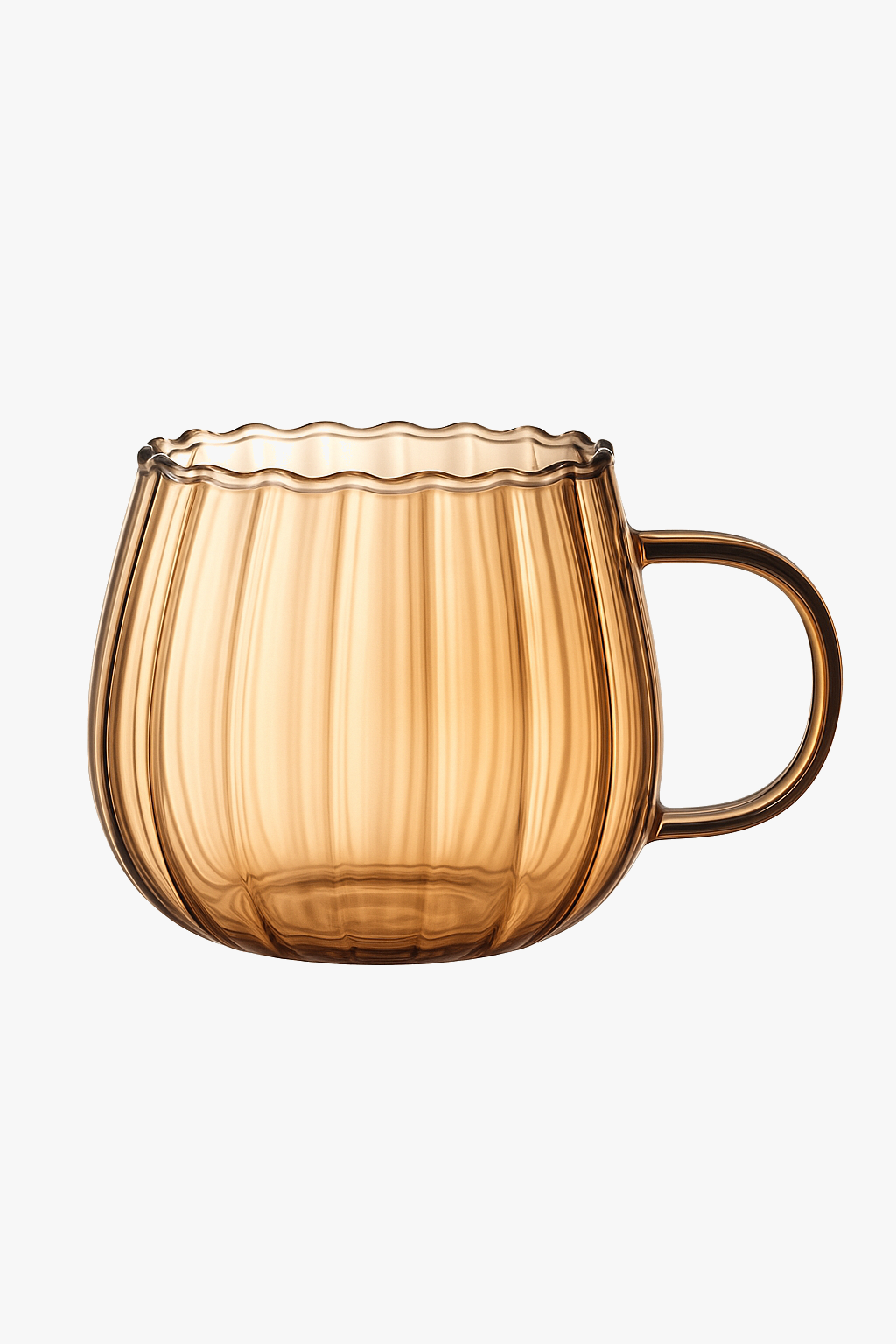 Tasses cafe verre borosilicate striees 400 ml petitjeuner