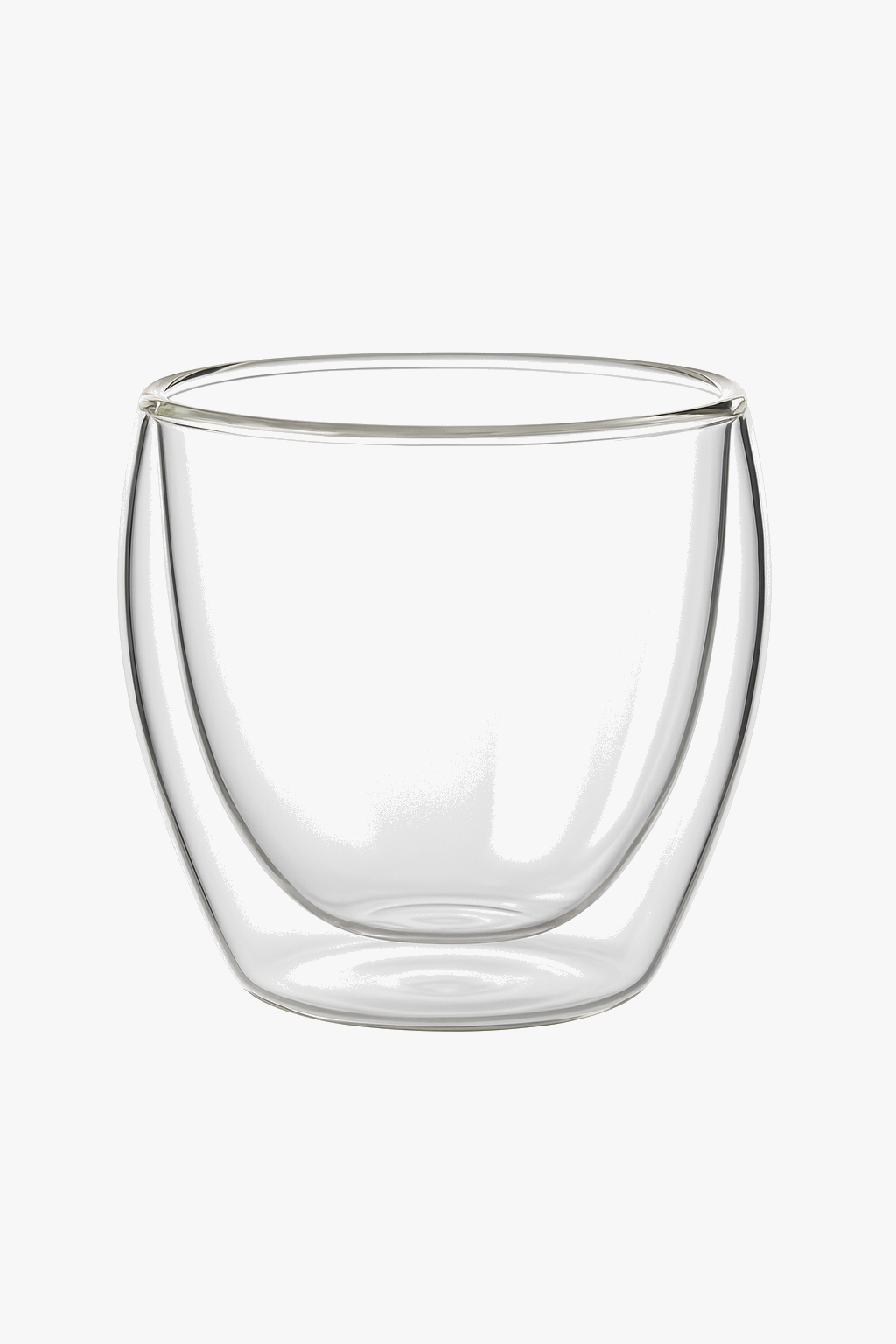 Tasses verre double paroi isolante style rayé