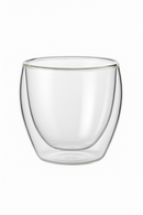 Tasses verre double paroi isolante style rayé