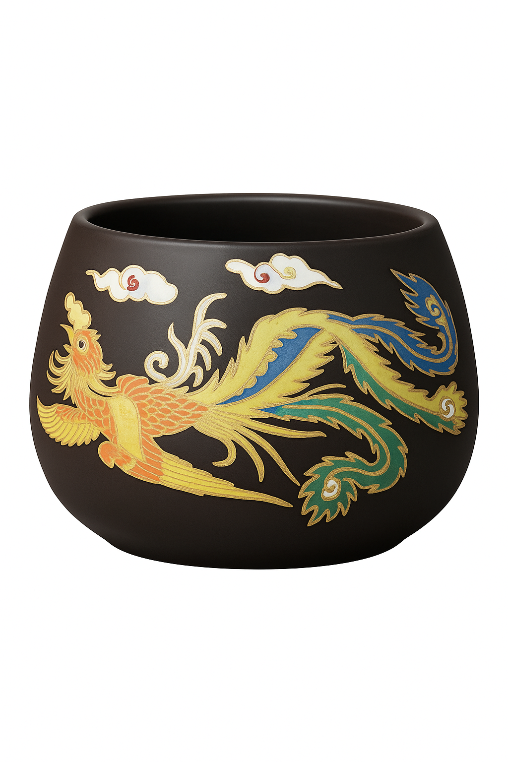 theiere argile dragons phenix gongfu artisanale changeante