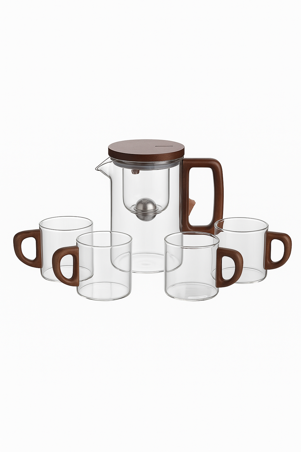 Theiere cafetiere verre chauffant infuseur filtre separateur