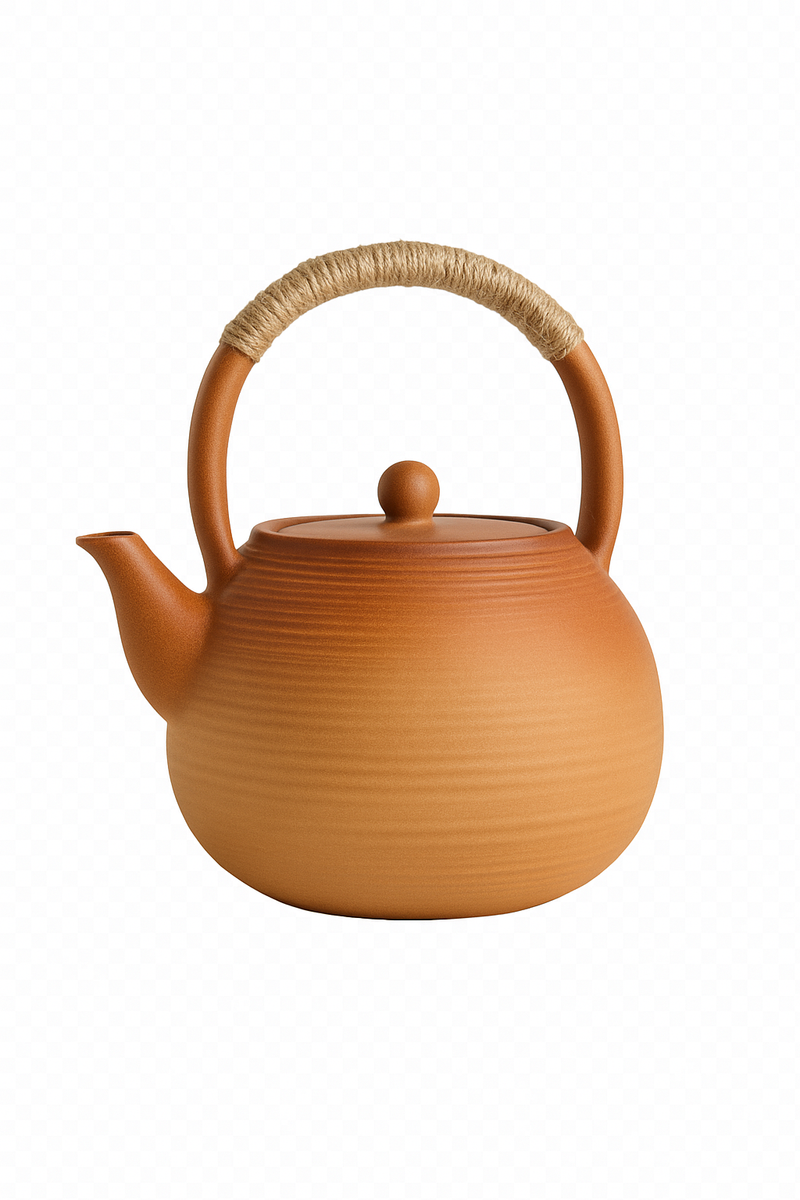 Théière céramique artisanale style kung fu rétro 1l