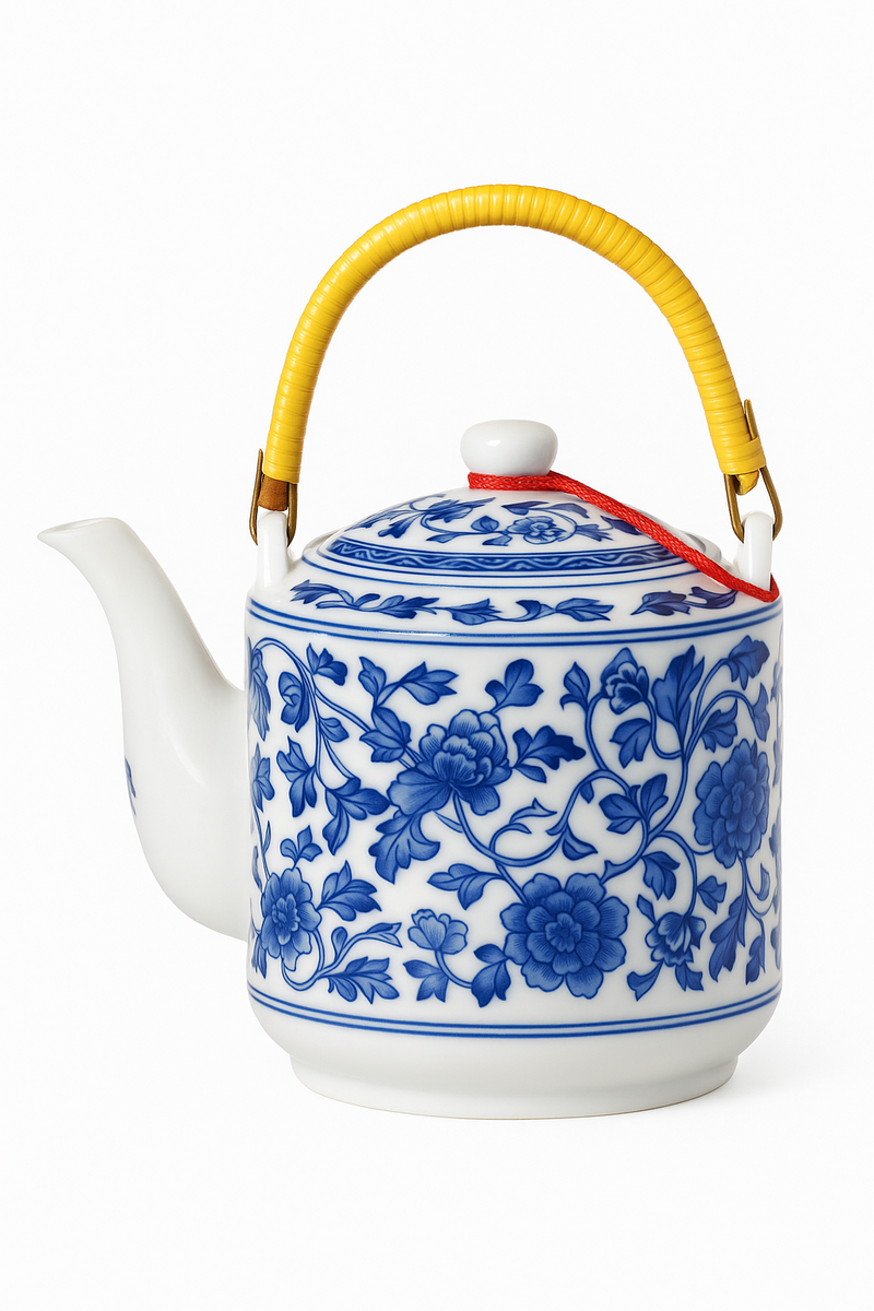 Théière céramique jingdezhen grande capacité style chinois décor