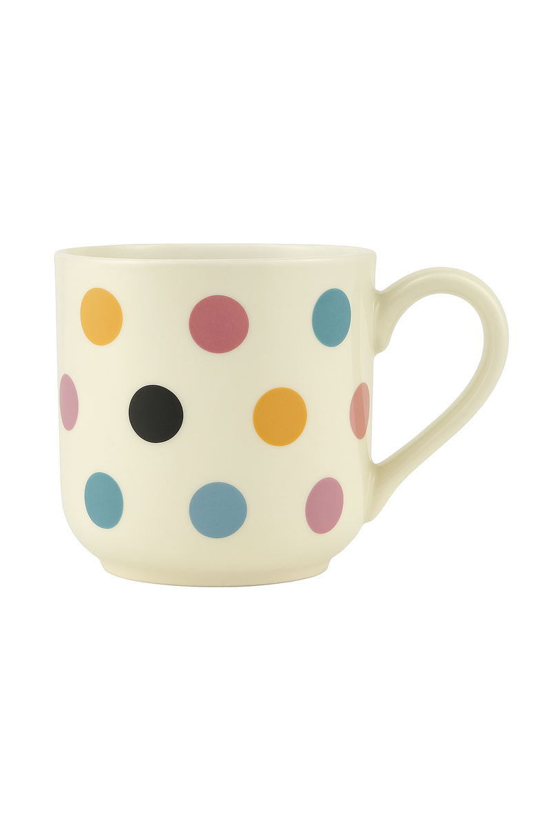 Theiere ceramique style ferme britannique motif pois service