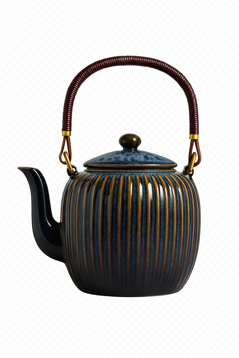 Théière chinoise céramique avec filtre style traditionnel 800ml