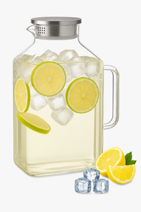 Theiere en verre borosilicate avec couvercle grande capacite